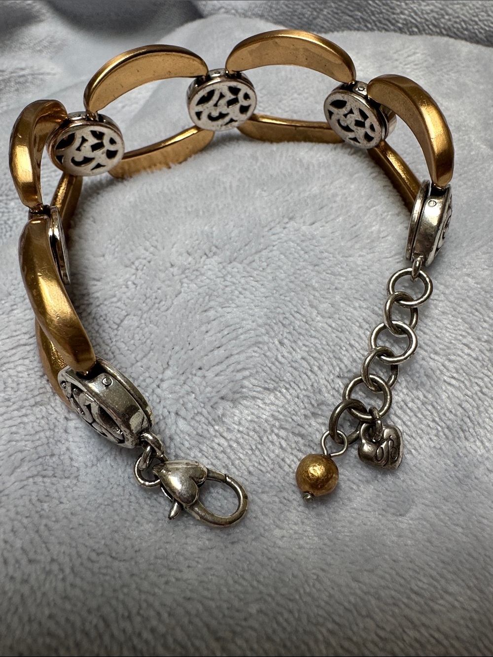 Brighton Gold and Silver Link Bracelet - Women's Elegant Two-Tone Bracelet - Picture 5 of 7